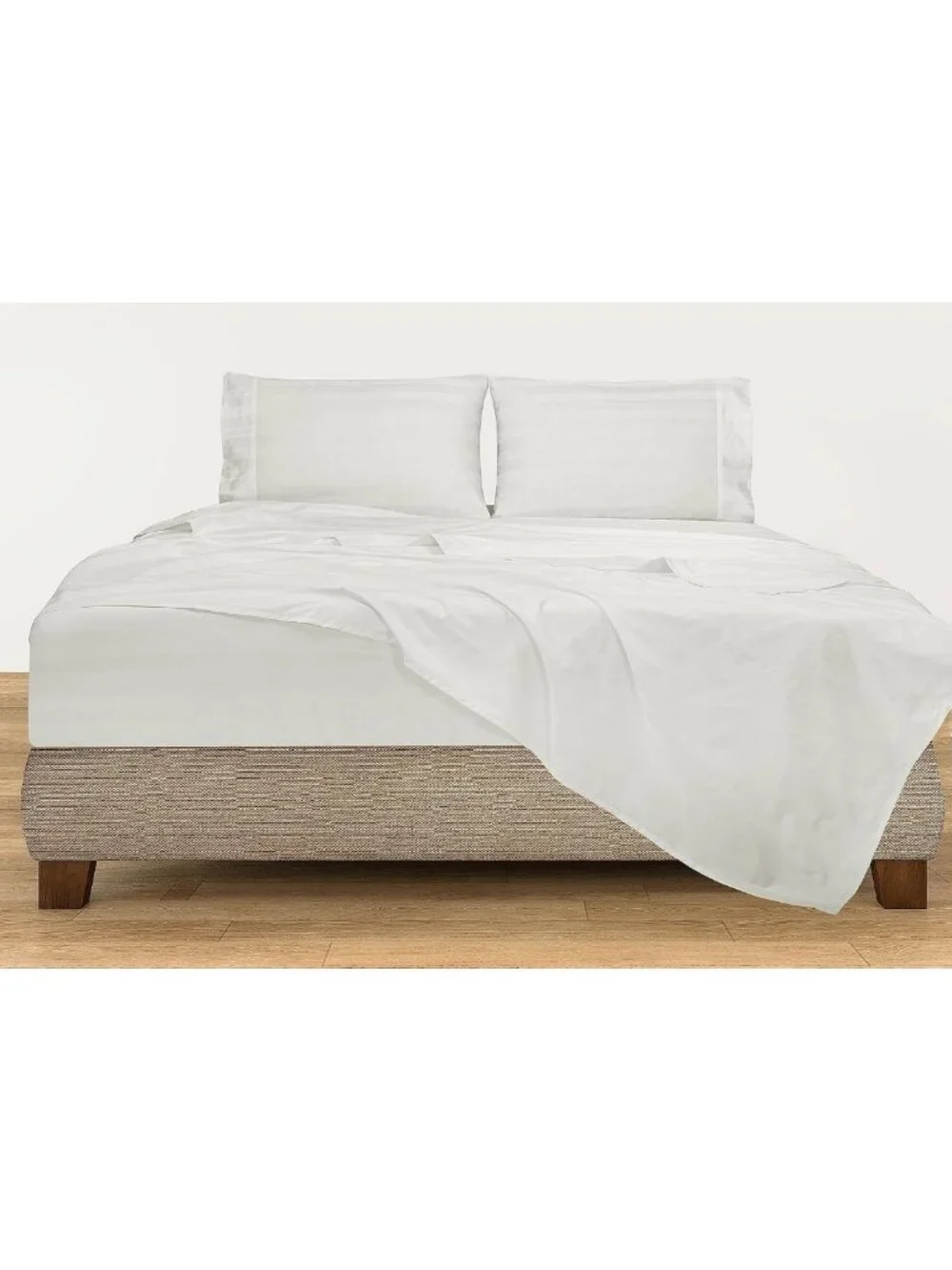 300 Thread Count 100% Cotton Striped Sheet Set - 4 Piece Full Bedding - Soft